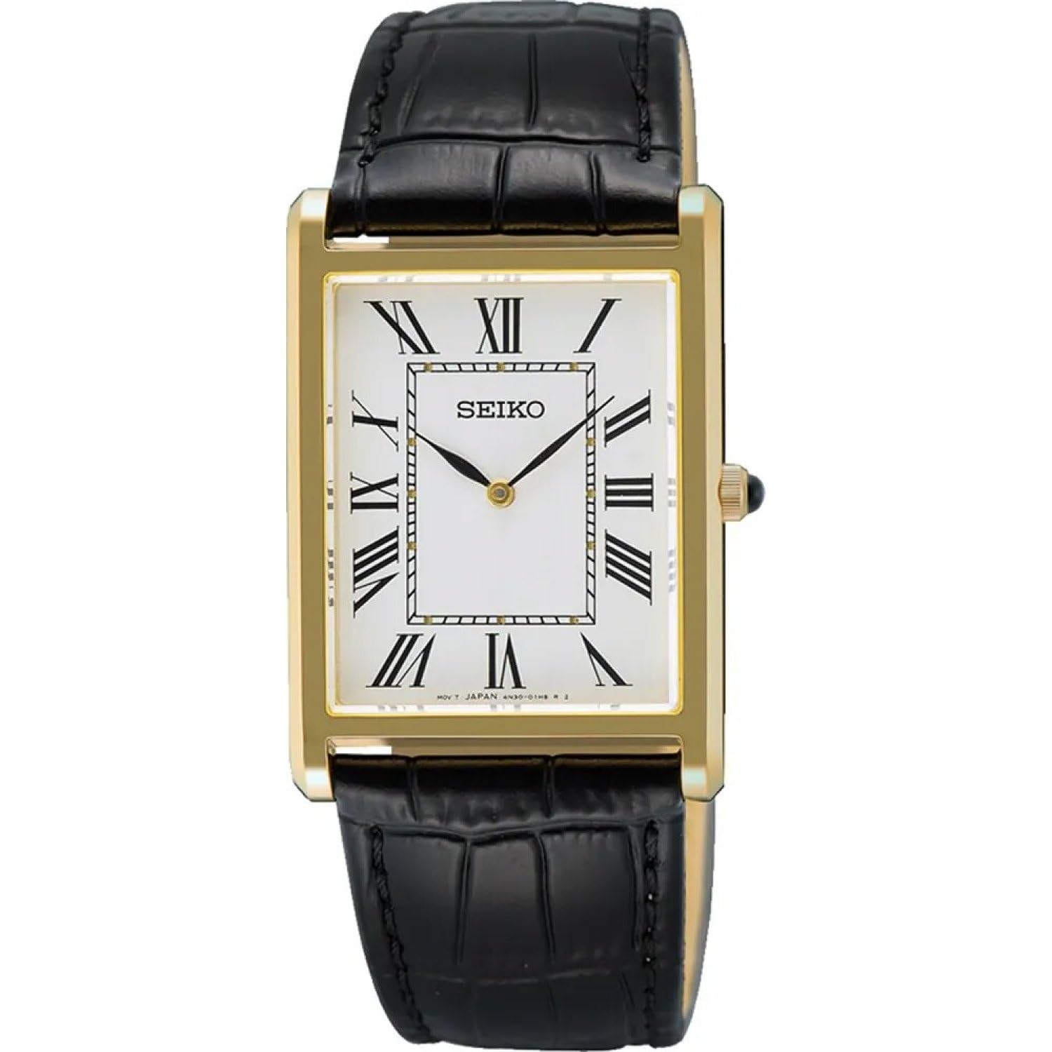 Seiko SWR104P1 Herren Analoguhr mit Lederarmband