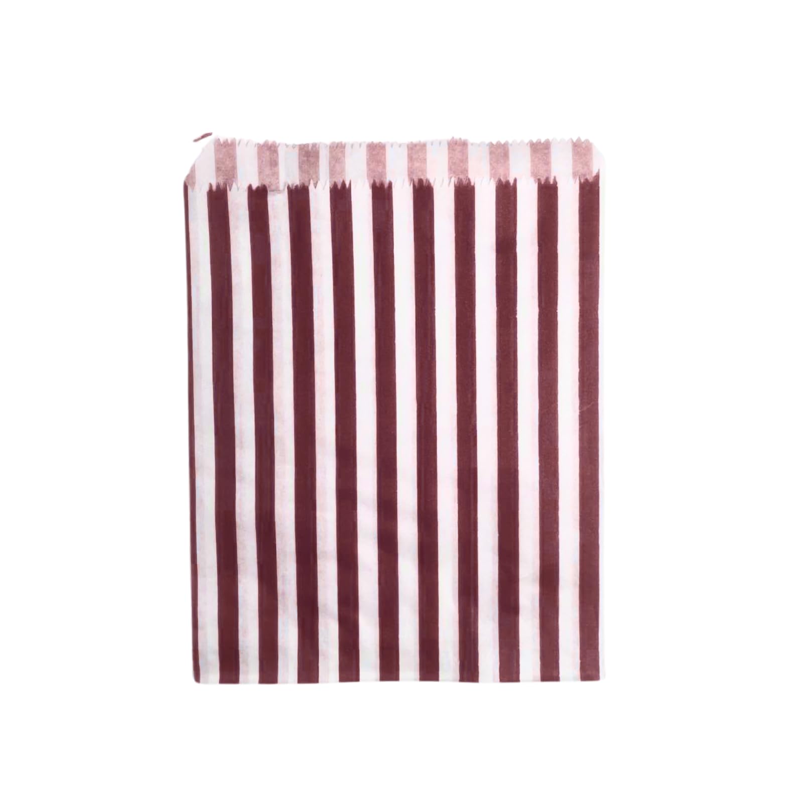 Completeshopfittings Brown Pick N Mix Sweet Candy Striped Paper Treat Bags - 7X9" Pack Of 200