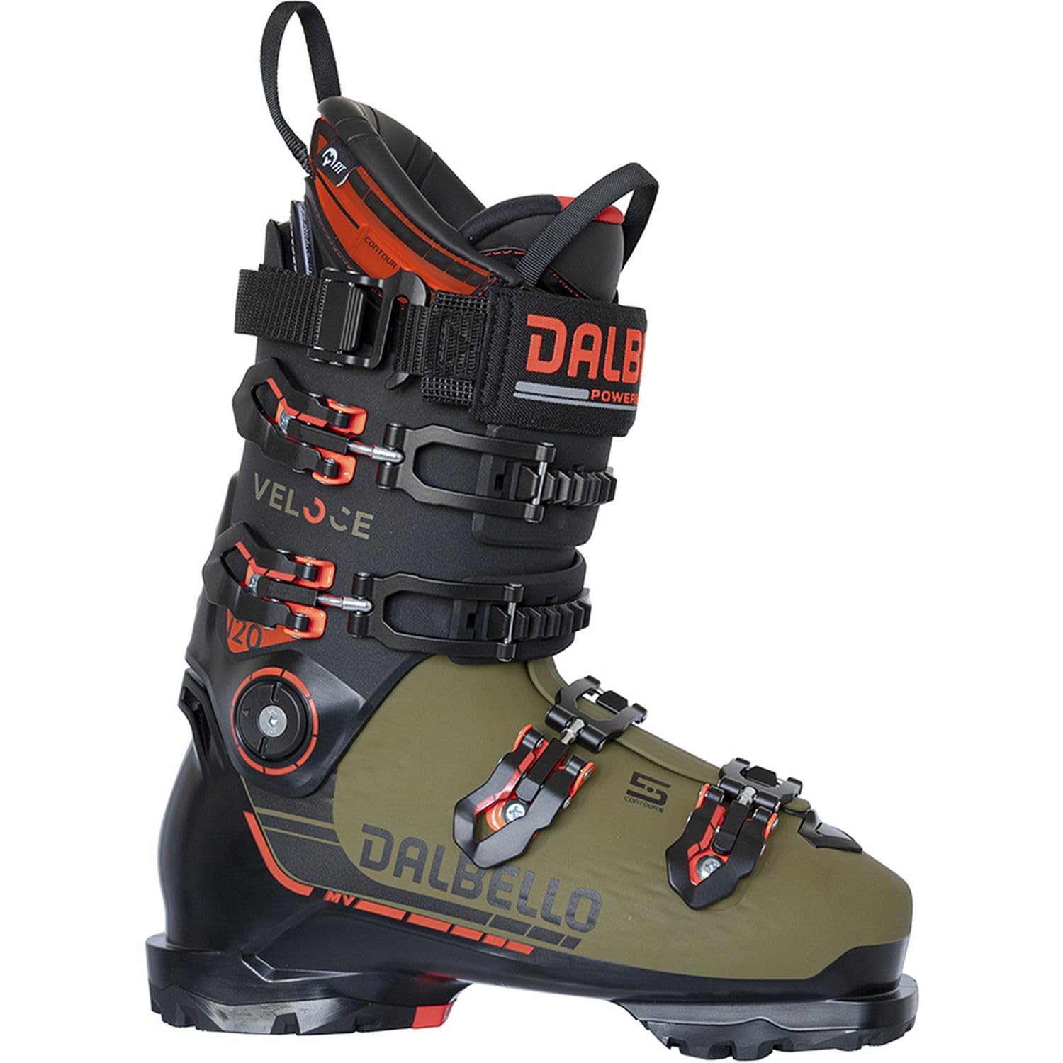 Dalbello Veloce 120 MV Ski Boots 2025 Black/Olive 27.5cm