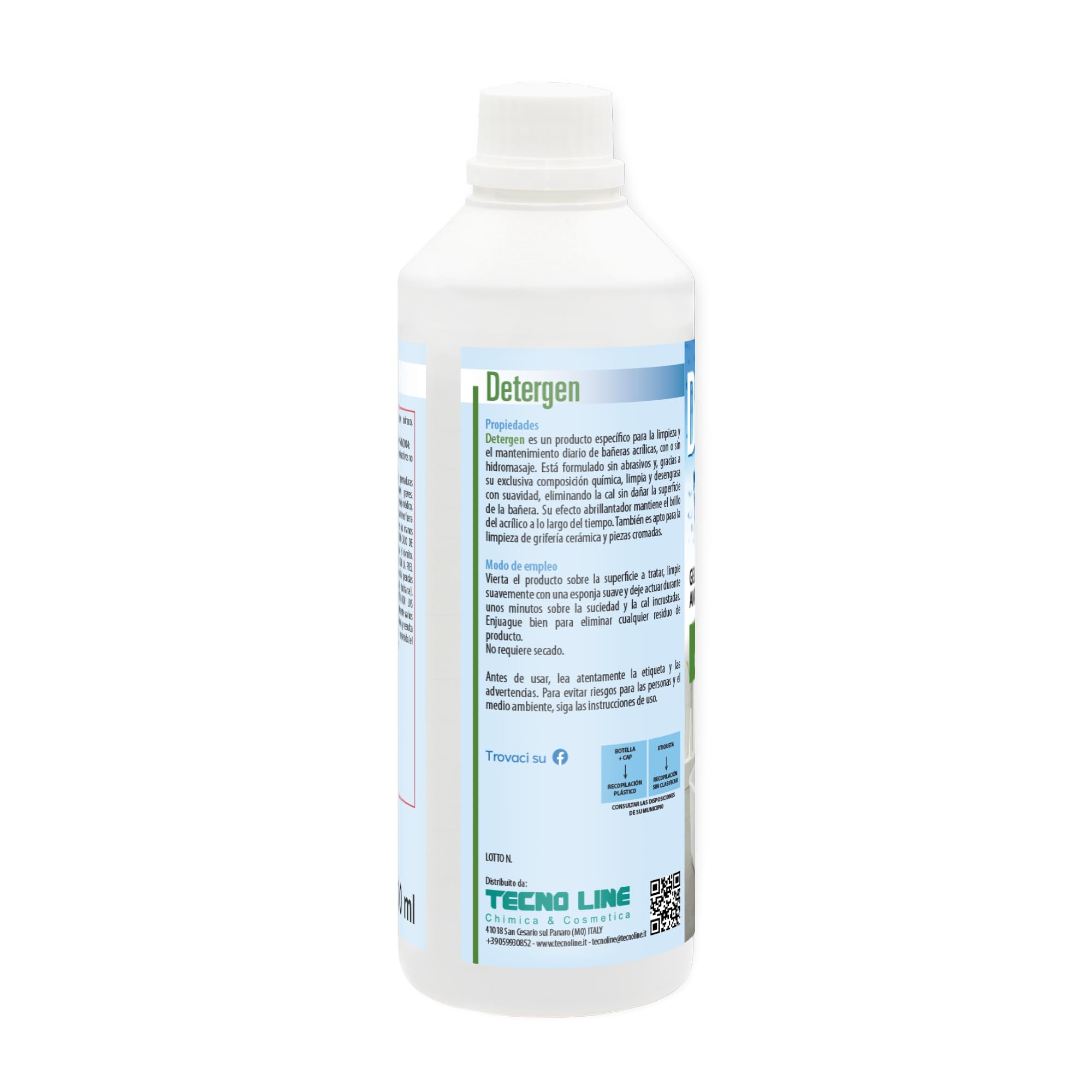 Metacril Detergen 500 ML + Idronet 500 ML, Detergente y desincrustante, Ideal para bañeras de hidromasaje | Antical, ideal para bañera de hidromasaje de acrílico de todas las marcas