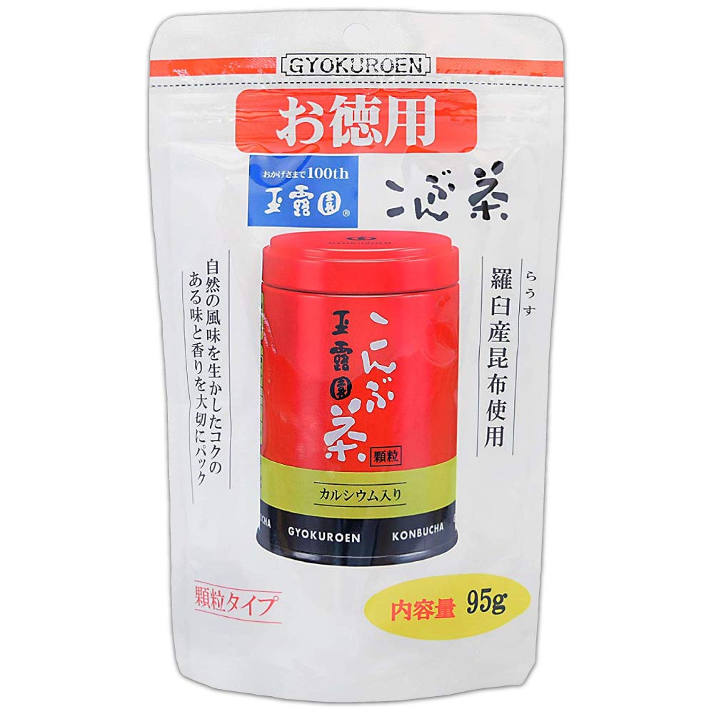 玉露園 こんぶ茶 お徳用スタンドパック 95g