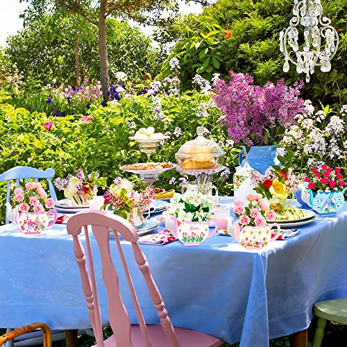 Laventy 12 Pcs Floral Tea Party Favor Lets Partea Party Supplies Tea Party Decorations Princess Party Flower Boxes Centerpiece Floral Teapot Centerpiece For Floral Tea Party #TOP3