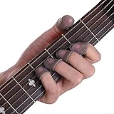 Silikon-Gummi-Gitarren-Fingerstäbe, 12-teiliges Set mit Größen S/M/L, für Fingerspitzenschutz, rutschfest, schweißfest, für Gitarre, Ukulele, Elektro (grau)