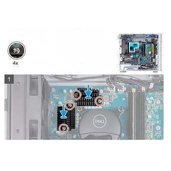 2pcs VR Heat Sink Module VRM Heatsink Replacement for Dell Alienware Aurora R13 XPS 8950 Precision 3660 Desktop X30MK 0X30MK