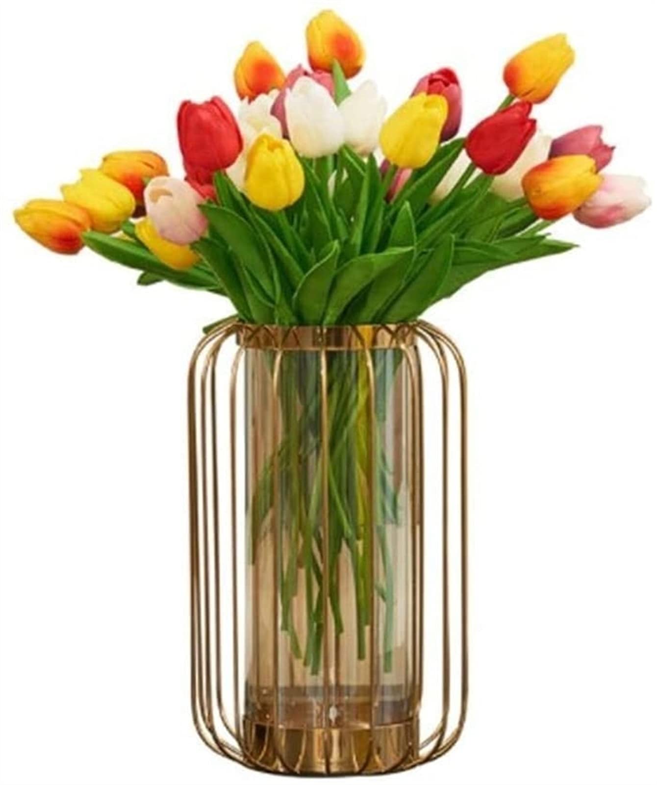 Vase en verre clair facile à nettoyer pour boutures et fleurs