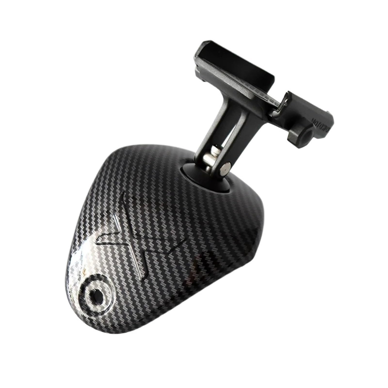 Compatible avec Yamaha Tricity 300 Tricity300 2023 Garde-Boue Arrière en Fibre De Carbone, Couvercle De Robinet Supérieur De Guidon + Support De Téléphone Tricity(1set Carbon Black)