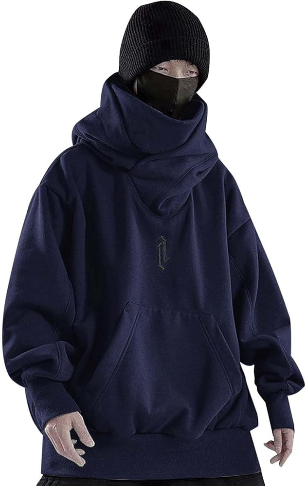 Oversized Mens Streetwear Ninja Pullover Hoodies Hip Hop Hoodies