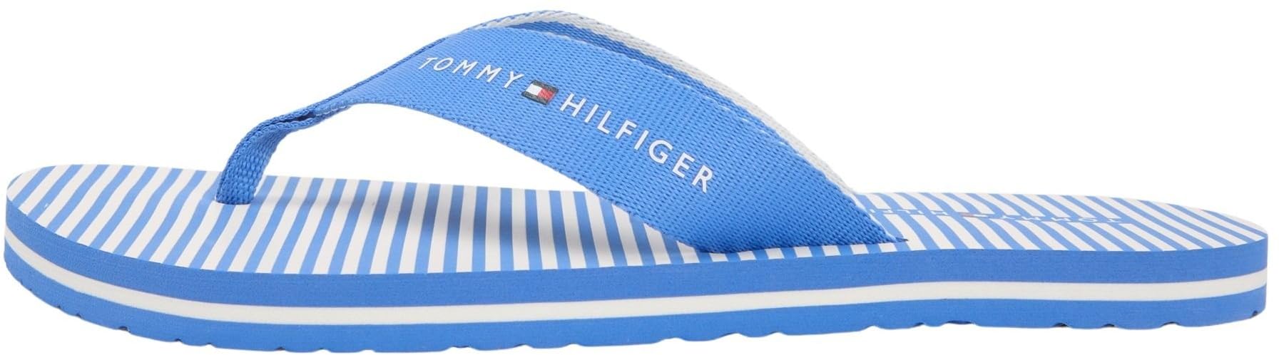 Tommy Hilfiger Damen Th Ithaca Stripe Summer Sandal Zehentrenner