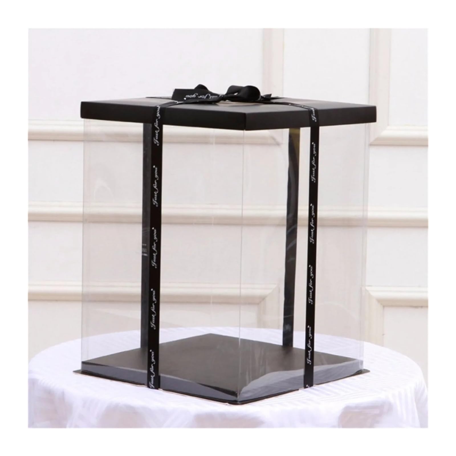 BoîTe D'Emballage Pour GâTeaux Grande Boîte À Gâteaux Transparente 40cm, Boîte D'emballage Transparente, Fête D'anniversaire, Gâteau De Mariage, Dessert, Décoration Présente Pour PréSentoir à Dessert