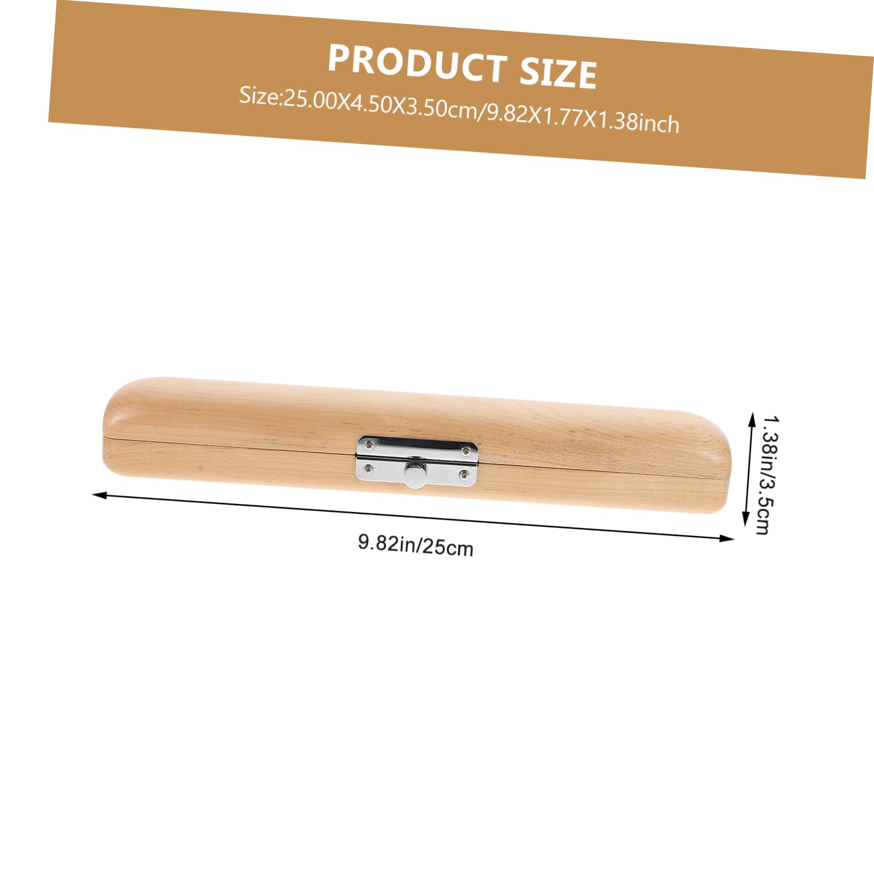 LIOOBO 1pc Box Flute Head Box Flute Head Carrying Case Lightweight for Travel Protection Khaki