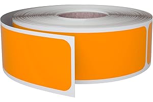 Blank Write-On Labels 3x1 Inch Neon Orange Sticker Labels
