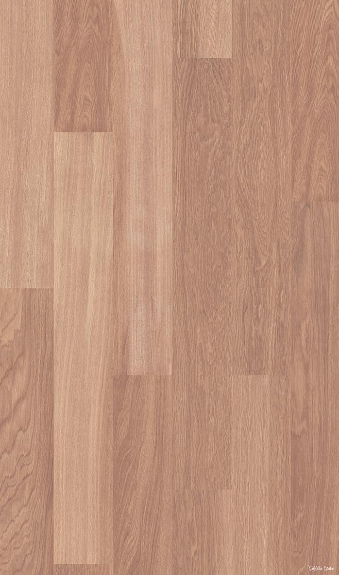 DobleUve Estudio Vinyl Teppich Holzoptik | Beige | 65x110 cm | Waschbarer Rutschfester Küchenläufer | Kinder | Wohnzimmer | Vinylboden PVC