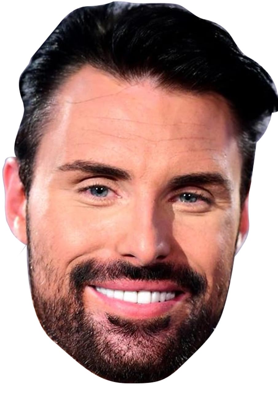 FoxyPrinting Rylan Clark - Eurovision 2024 Fancy Dress Cardboard Celebrity Face Mask