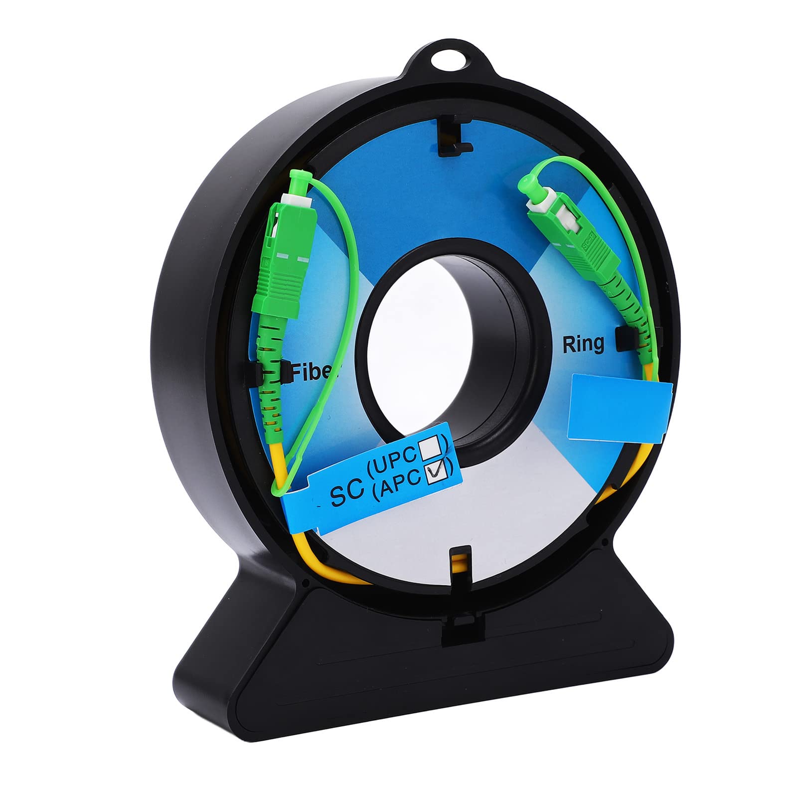 FTVOGUE Cable de Lanzamiento de Fibra OTDR, Cable de Extensión de Prueba de Fibra Monomodo ABS SC a SC 2000 M 6561,7 Pies, Pulso de 80 Ns, con Acopladores para Técnicos de Pruebas OTDR