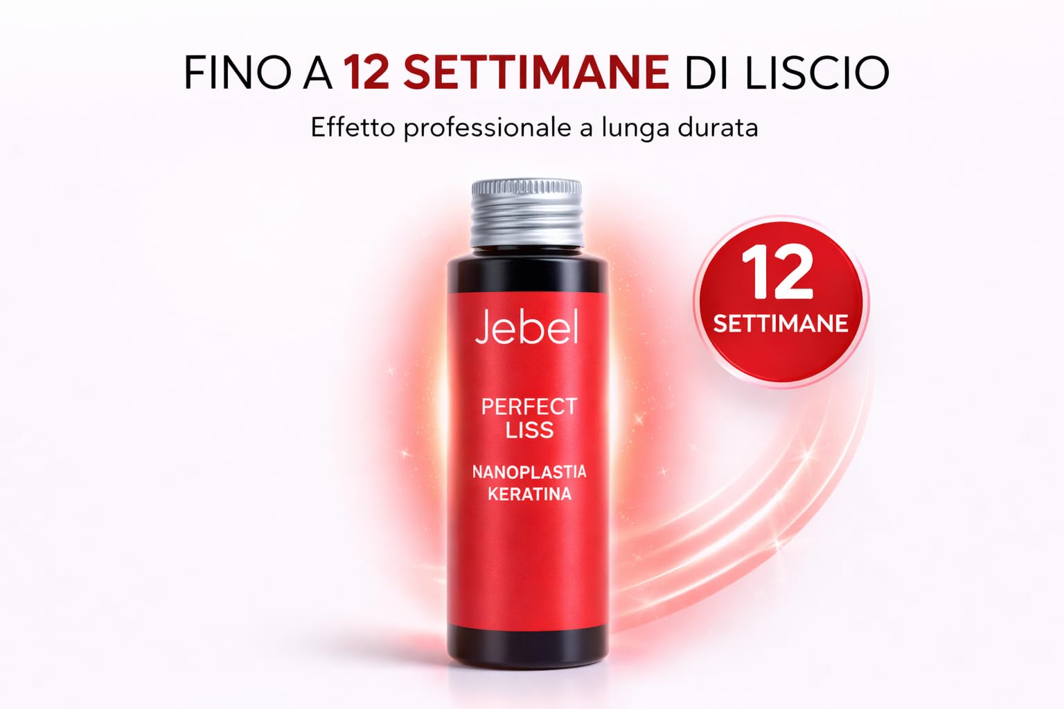 JEBEL Perfect Liss Nanoplastia - Kit Stiratura Brasiliana - 12 settimane liscio professionale - Kit Mantenimento Stiratura - Intensivo, Protettivo e Riparatore con Cheratina - Senza Formaldeide