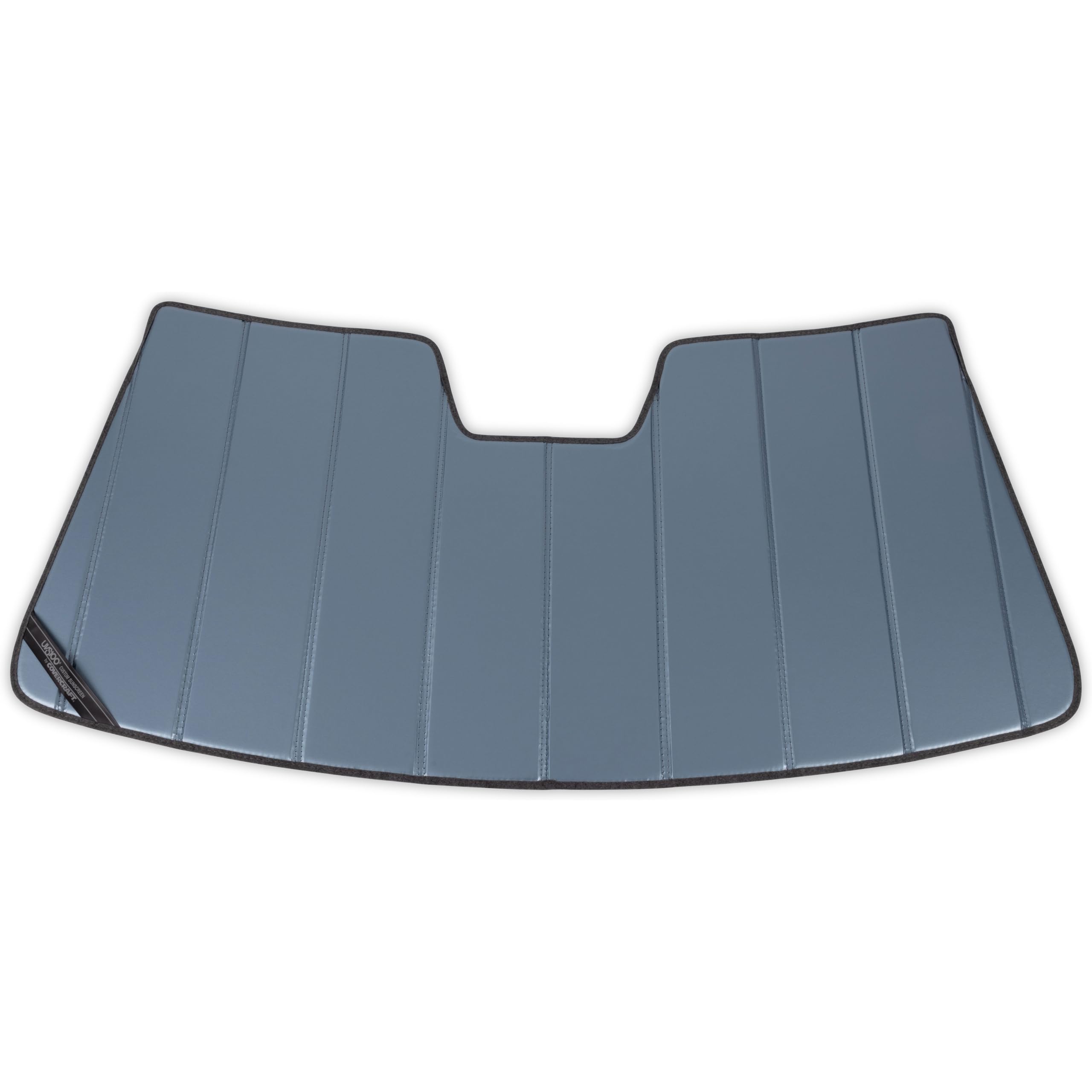 Covercraft UVS100 Custom Sunscreen for 2019-2024 Ram 2500/3500/4500/5500 w/Small 5 Inch Wide Sensor Attached to Rearview Mirror, Blue Metallic