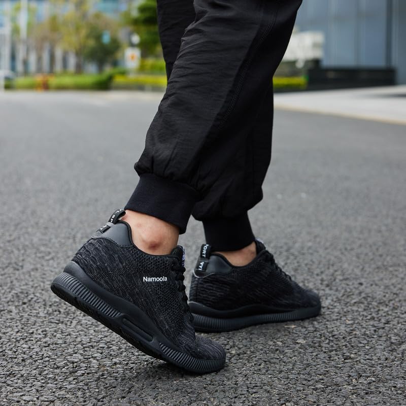 Image of Men's Invisible Height Increasing Elevator Shoes Lightweight Sport Shoes Height-Boosting Non-Slip Sneakers 2.4'' Taller