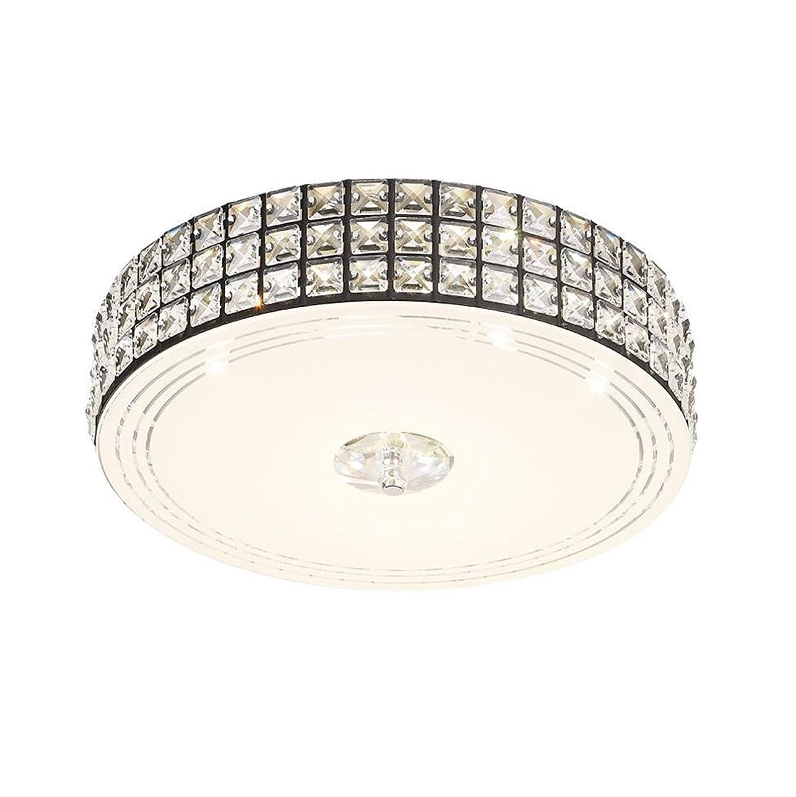 Plafonnier LED en cristal de luxe au style classique et moderne