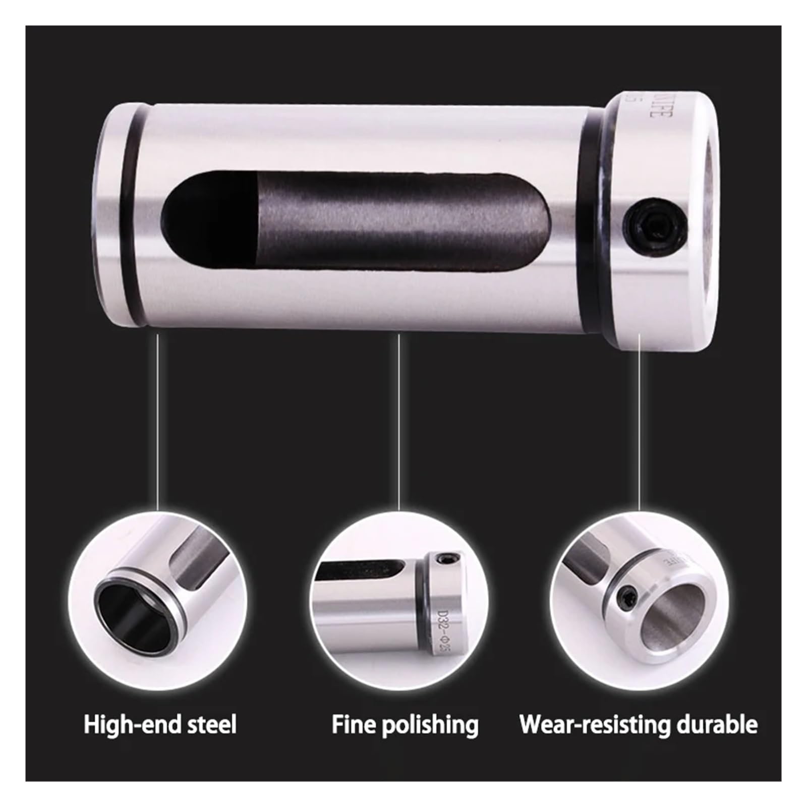Adaptador de enchufe para torno y fresadora CNC Herramientas de torno reductor de manga D20 D25 D32 D40 5 6 7 8 9 10 12 15 20 MT1 MT2 MT3 Serie de herramientas de cambio rápido(D40-MT2)