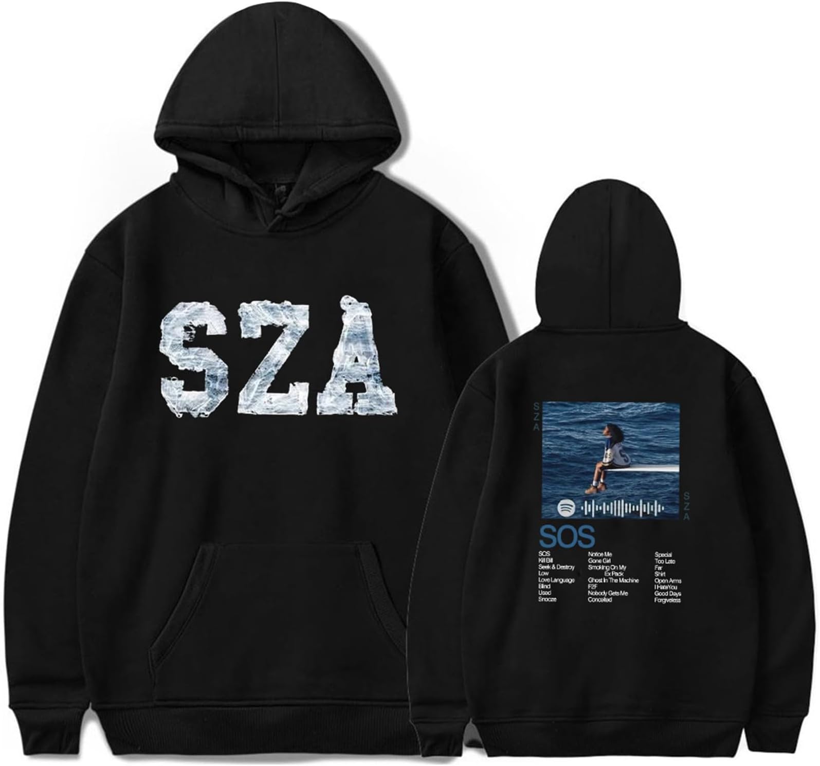 Album 𝑺𝑶𝑺 Hoodie Singer SZA Music Fans Long Sleeve Hoodies 𝑮ood Days Pullover Hot Sweatshirts for Women Men