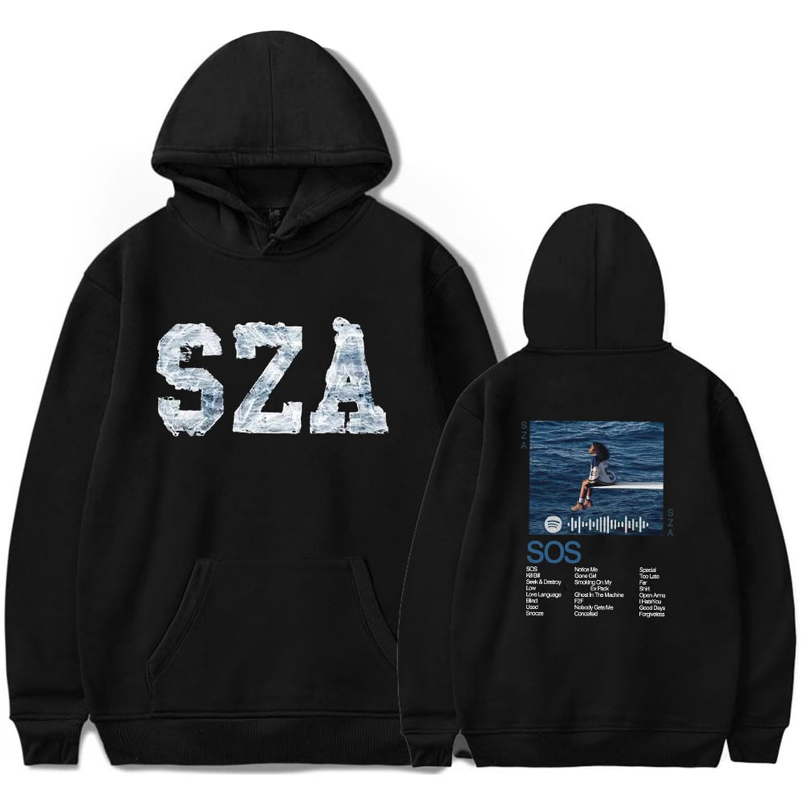 Album 𝑺𝑶𝑺 Hoodie Singer SZA Music Fans Long Sleeve Hoodies 𝑮ood Days Pullover Hot Sweatshirts for Women Men