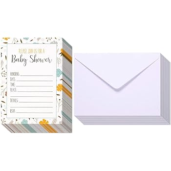 50 count baby shower invitations