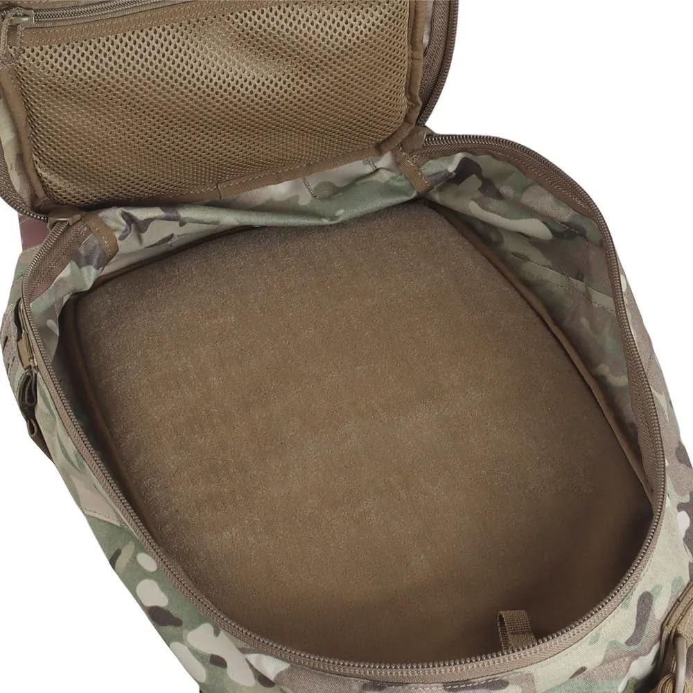 12 Farben Taktischer Assault Rucksack 25L, Große Kapazität mit Trinkblasenfach, MOLLE System, Multifunktionaler Rucksack für Wandern und Camping