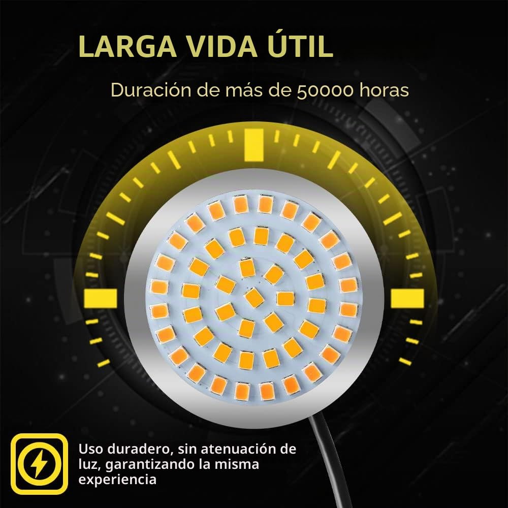 yifengshun 1156 48 LED Delanteros Traseros De Motocicleta Indicadores Con Lente Ahumada De 5cm Super Brillante áMbar LED Luz De SeñAl De Giro Para Harley Touring Sportster Softail Dyna Taillight 4pcs