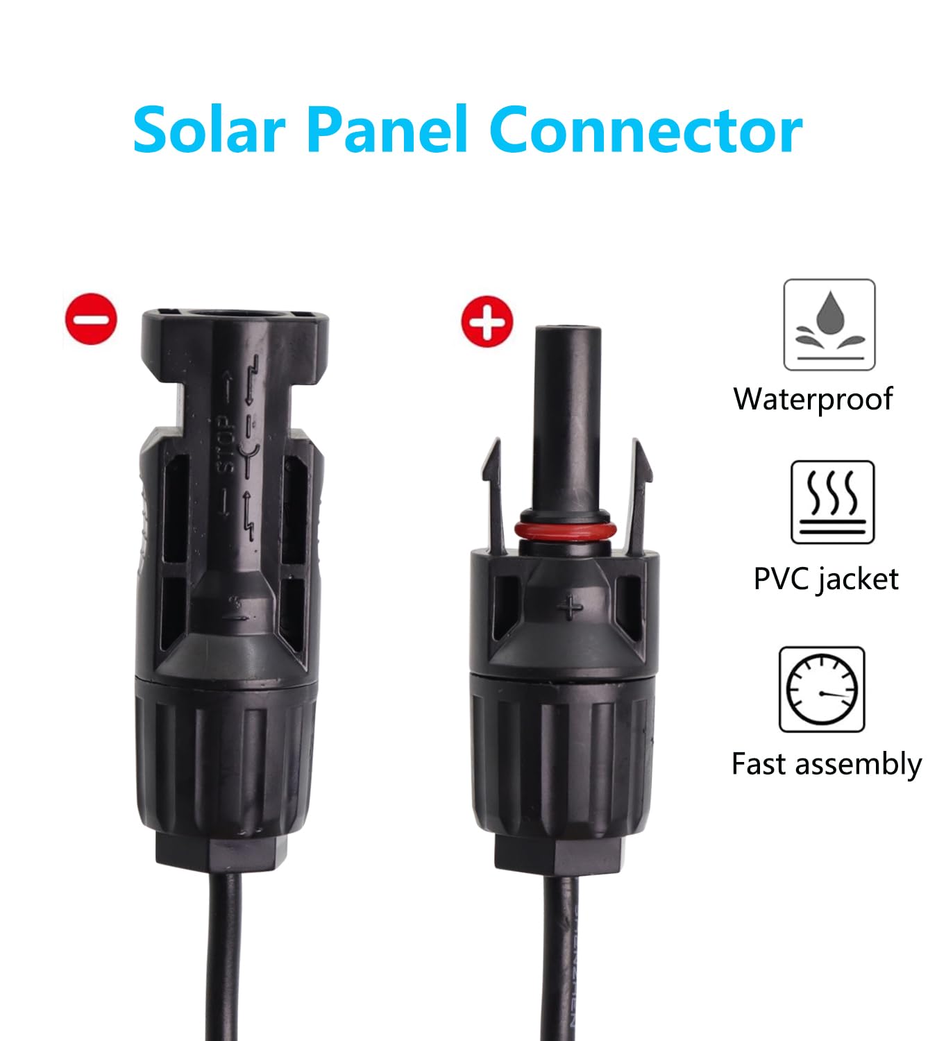 Cavo Estensione SAE 14AWG - 5 Pezzi, 0.3m, Per Pannelli Solari, Auto, RV E Moto - Foto 2