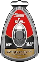 KIWI Express Shine Sponge - Quick Mess-Free Leather Polish for Shoes, Boots, Jackets & More | Black 0.23oz