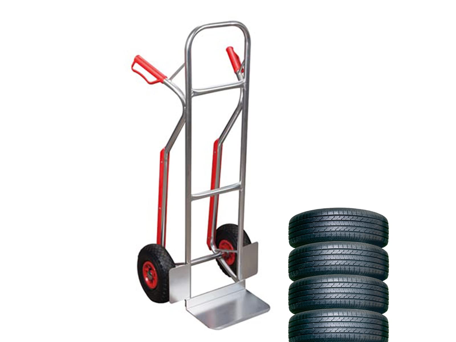 PEREL - OHT10 Robuste Aluminiumrahmen Sackkarre, Belastung 150 kg 175935