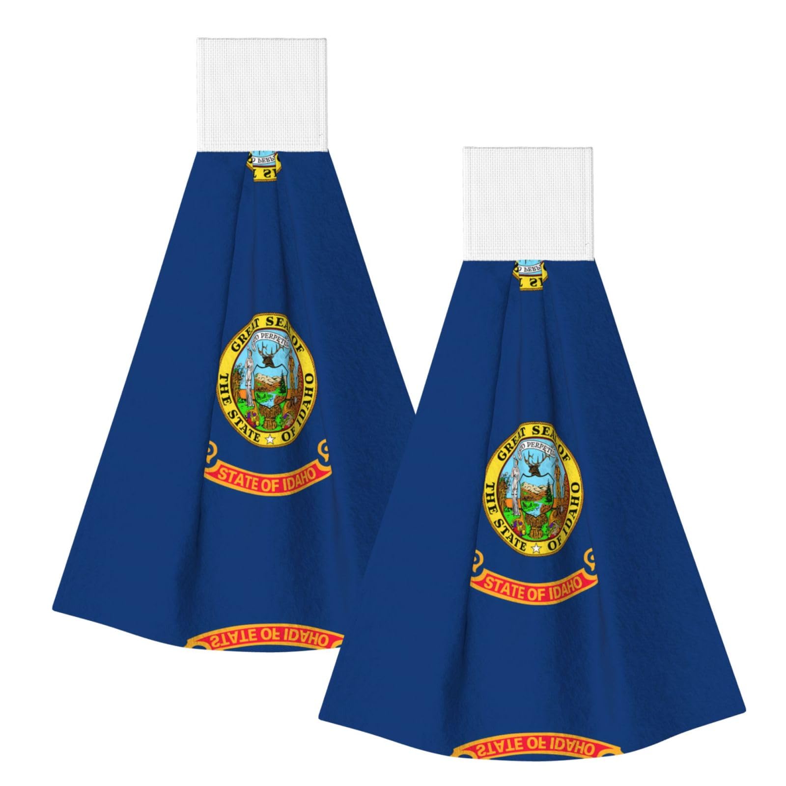 Idaho state flag Highly Absorbent Dish Towels Soft Coral Fleece Wipe