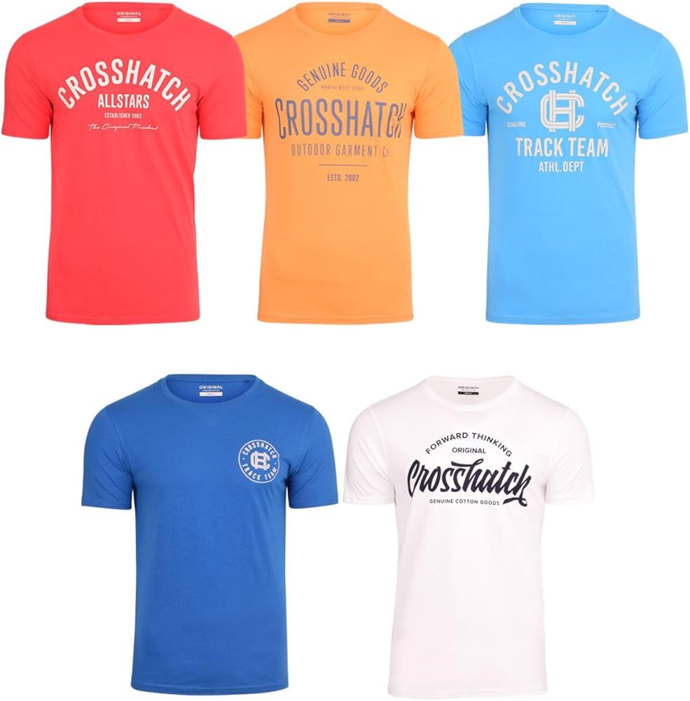 Crosshatch Heren Cremland T-shirt en Shorts Set Navy/Roze