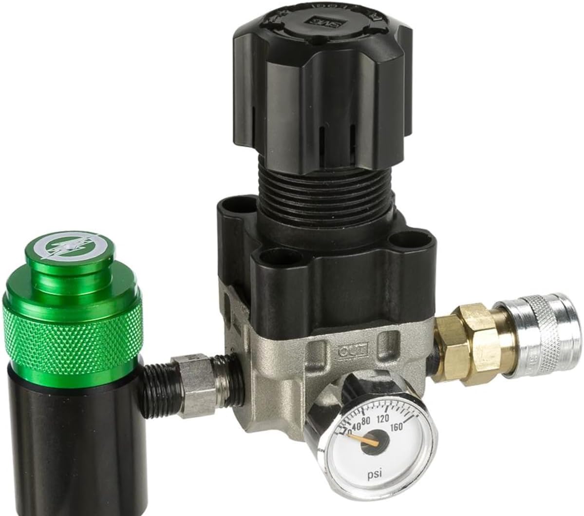 Clover Airsoft-Amped Airsoft HPA Regulator for Wolverine, Polarstar, Redline Systems, 120 PSI Maximum Output, Works with SLP Tanks Under 300 PSI
