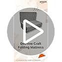 Image of Deevine Craft 4 Fold Cotton Cover 2 inch Thick Mattress Medium Hard Firm Single Size Folding Pure White Epe Foam 4 Fold Mattress For Travel,Picnic (Black And White Gingham Plaid Check (4 Fold 35X72X2 inch)
