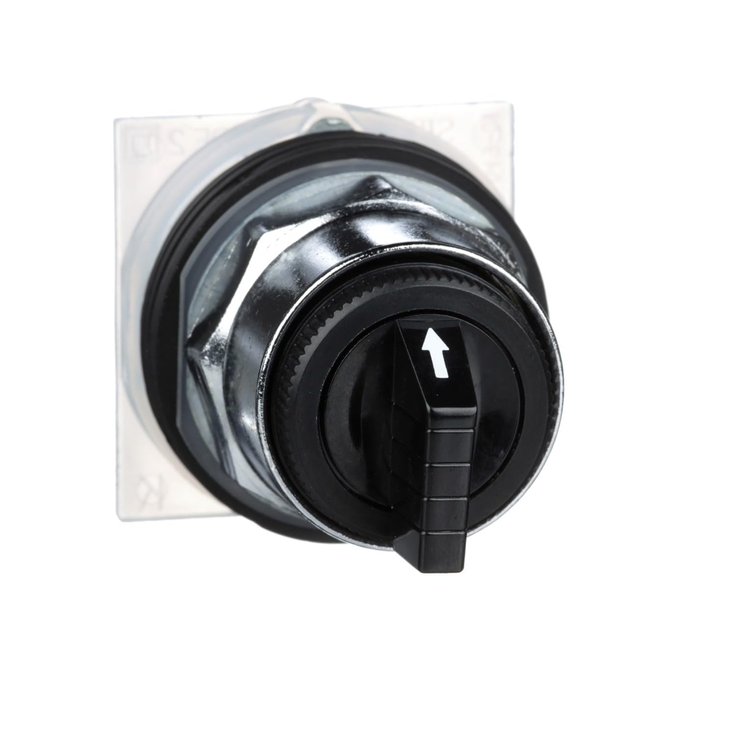 Bouton sélecteur Schneider Electric 3 positions fixes noir commande rotative pour tableau élec