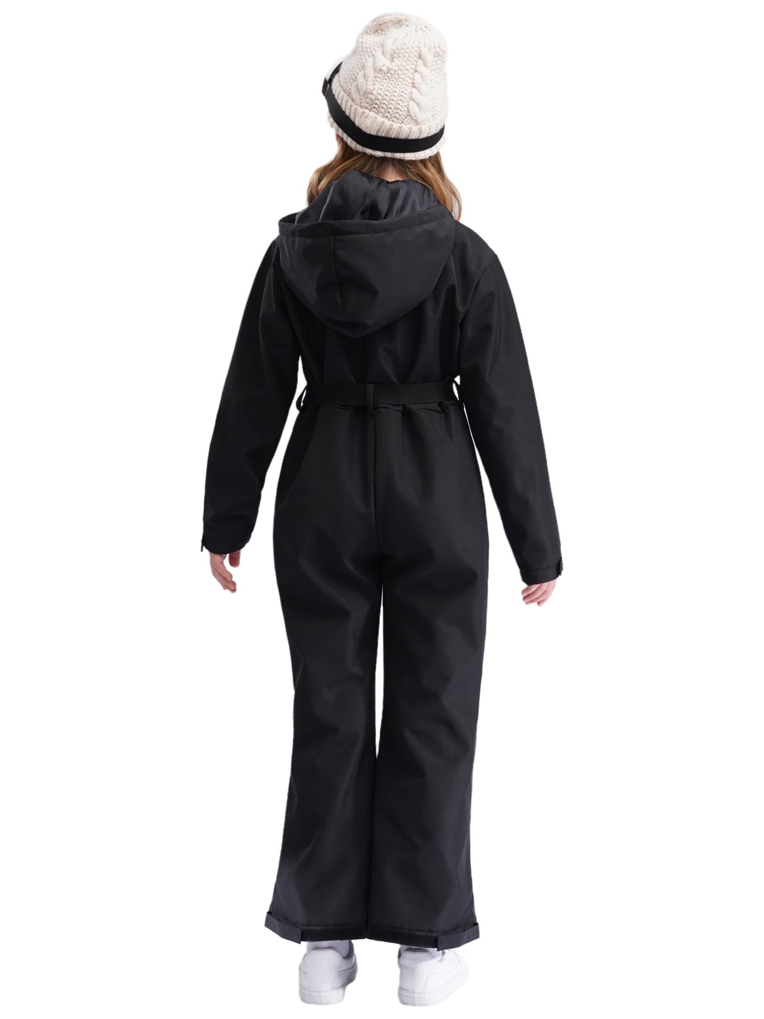 TiaoBug Traje De Nieve Con Capucha Para Niñas Mono Térmico De Una Pieza Manga Larga Mono Deportivo Al Aire Libre