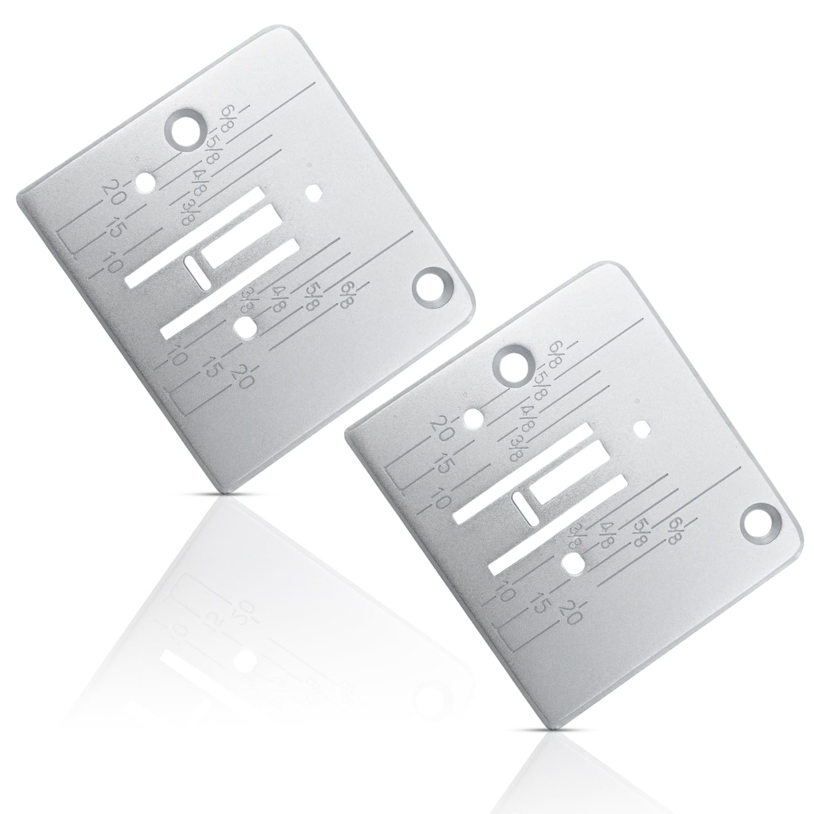 Hsioluted Universals Iron Needle Plate Set for Domestic Sewers Sturdy Construction Edges Easy Installation Sewing Machine Needle Plate