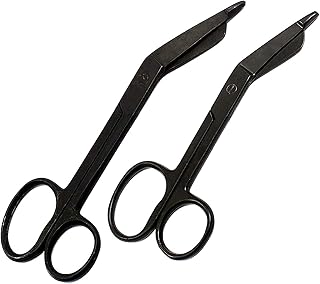 LAJA IMPORTS 2 Pieces of Lister Bandage Scissors One Large Ring 4.5' 5.5