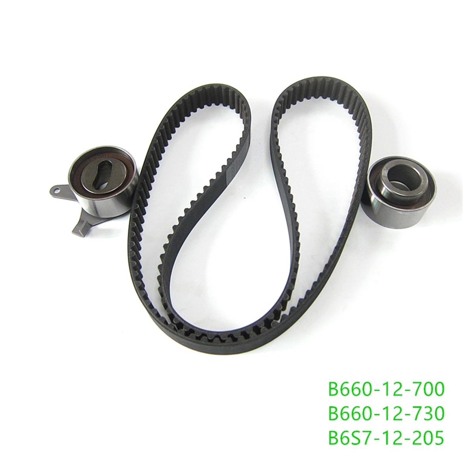 napinacz samochodowego Części silnika samochodowego B6S7-12-205 Napinacz paska rozrządu Zestaw kół pasowych biegu jałowego pasuje do Mazda 323 1994-2001 BA Rolka napinacza łańcucha(A)