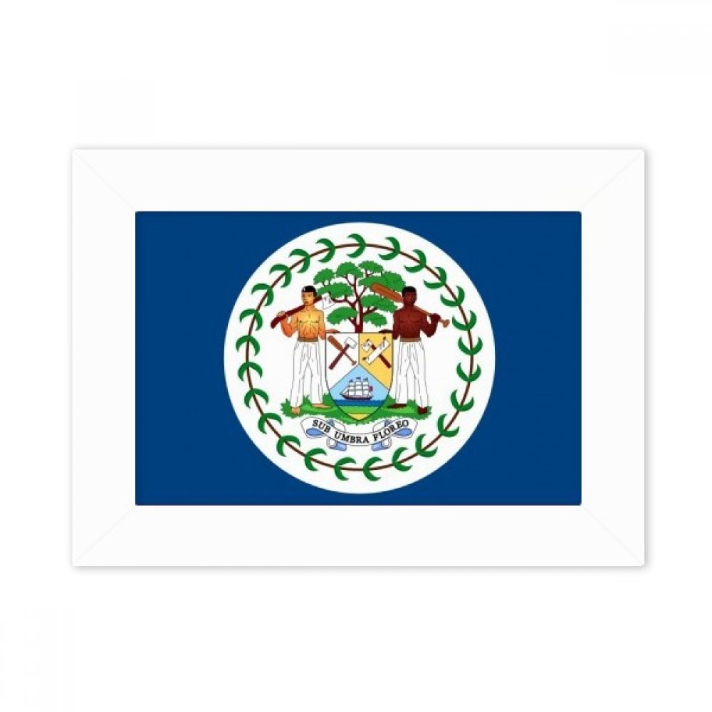 Cadre photo pays Belize de bureau idee cadeau souvenir amerique du nord blanc
