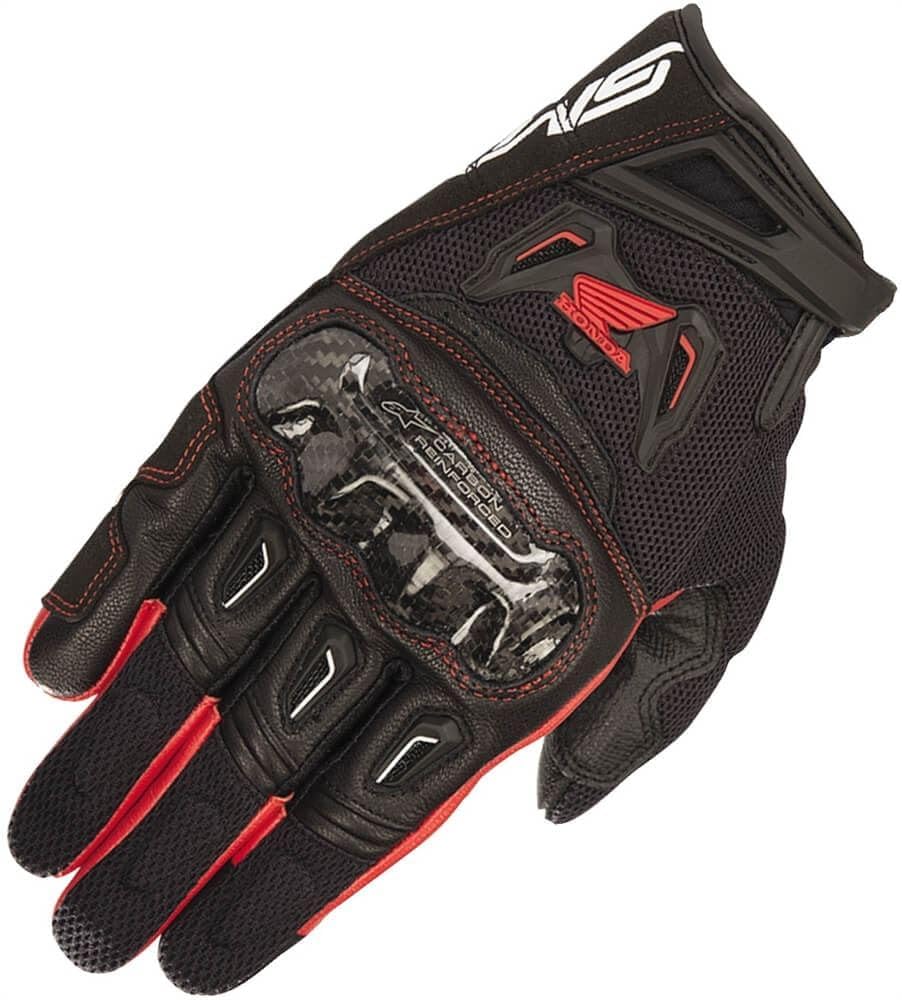 Alpinestars Black/Red Sz S SMX-2 Air Carbon v2 Honda Vented Leather Motorcycle