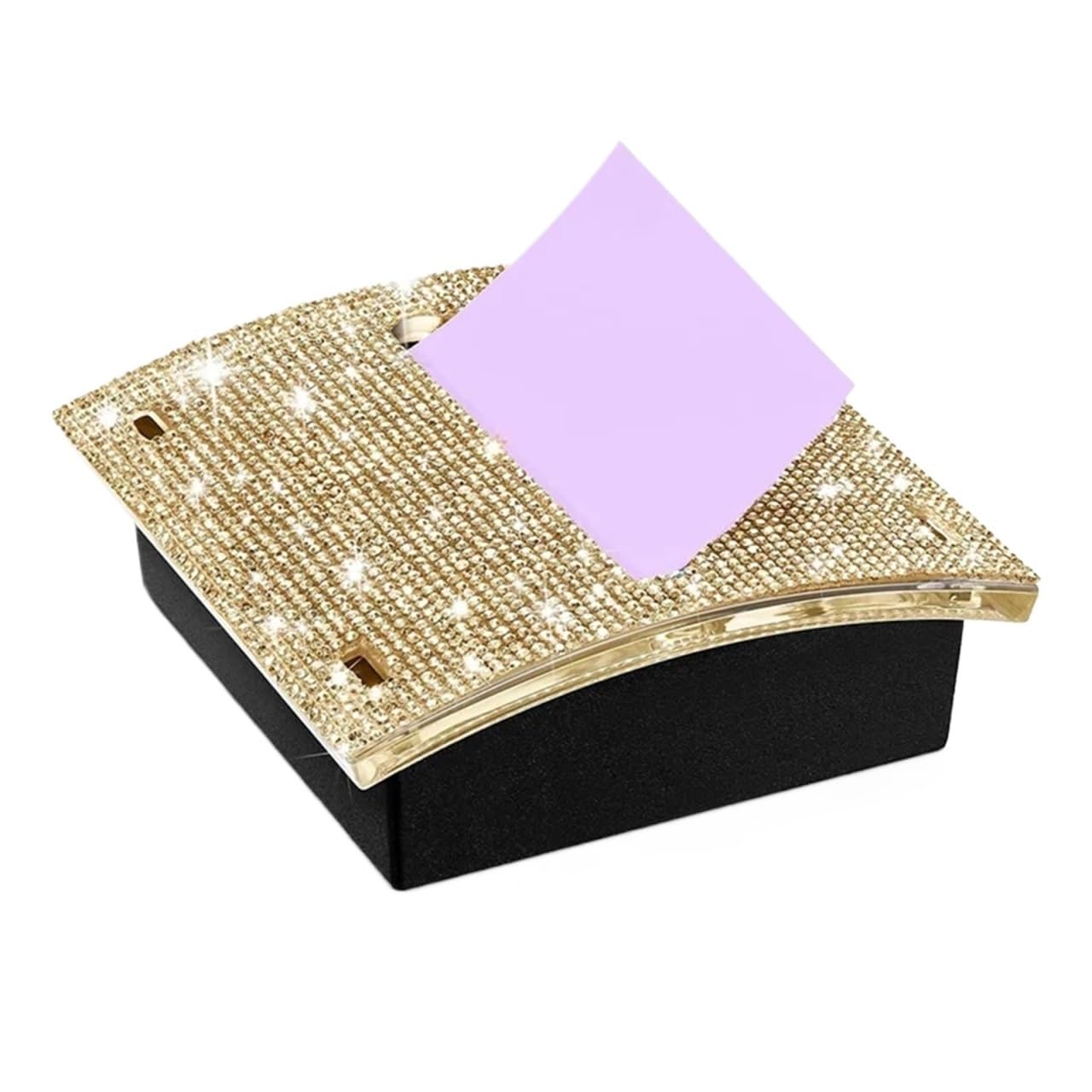 Support autocollant strass bloc-notes pour bureau chic - 6