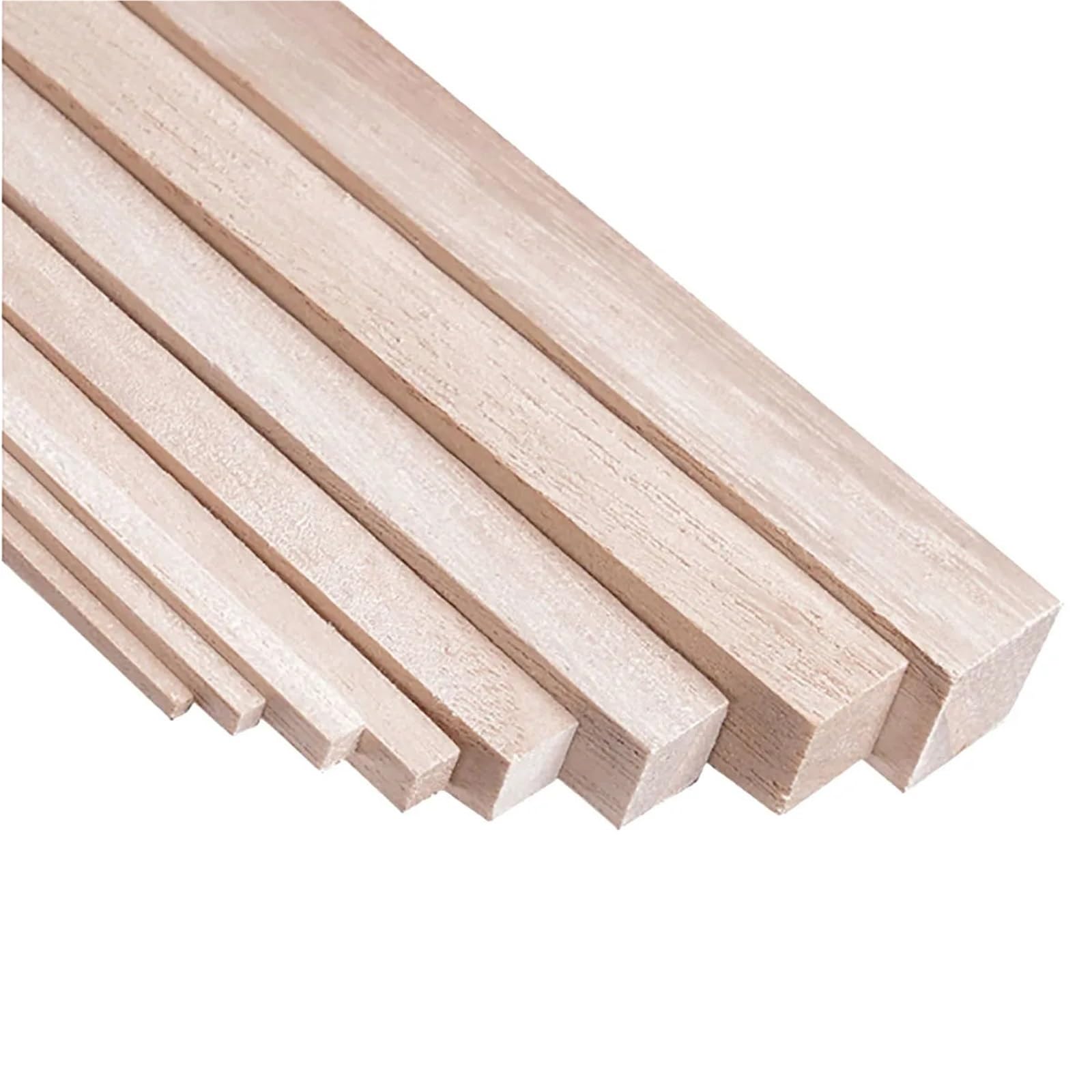 Batonnet En Bois Bâton Carré En Bois De Balsa, Fabrication De Modèles, 8x8mm, Longueur 50/80/100/130/150mm(80cmX8x8mm 10pcs)