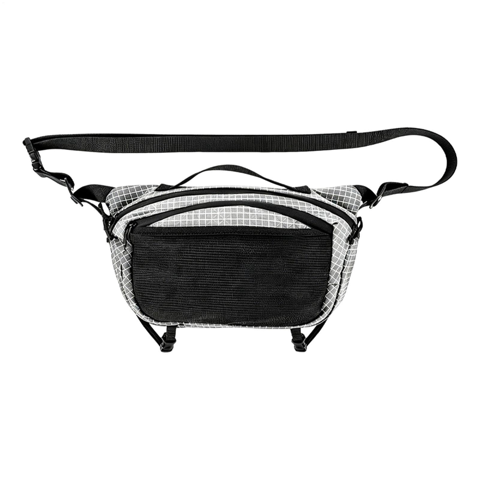 Borsa pettorale sportiva da uomo – tasca impermeabile indossata a spalla portafoglio,borsa a vita portatile – per adulti, escursionismo, viaggi, campeggio, pesca, ciclismo, sport, spostamenti