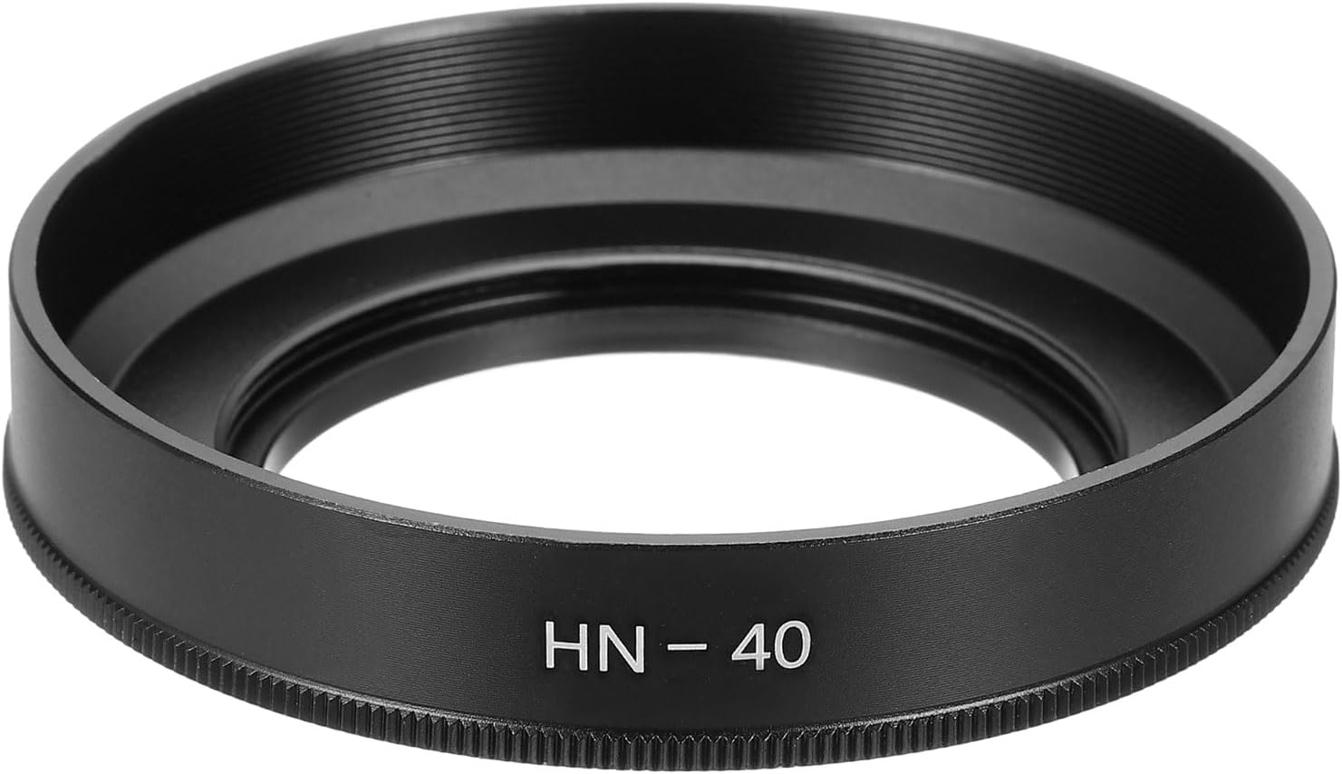 PATIKIL 46mm Lens Hood, Metal Curved Screw-in Vented Lens Hoods, Black