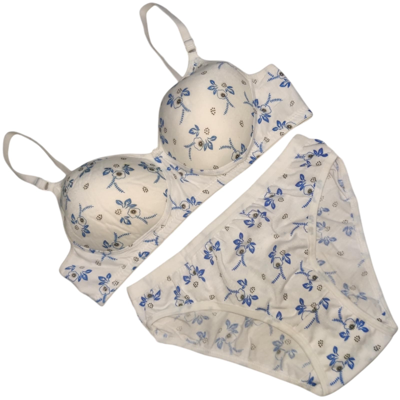 piylu Women's Flower Print Lingerie Sets Lighty Padded (Pack of 1)-picture-13