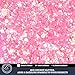 LEOBRO Pink Glitter, 160g/5.64oz Pink Chunky Glitter for Crafts, Resin, Body Nail, DIY Decorations, Iridescent Pink