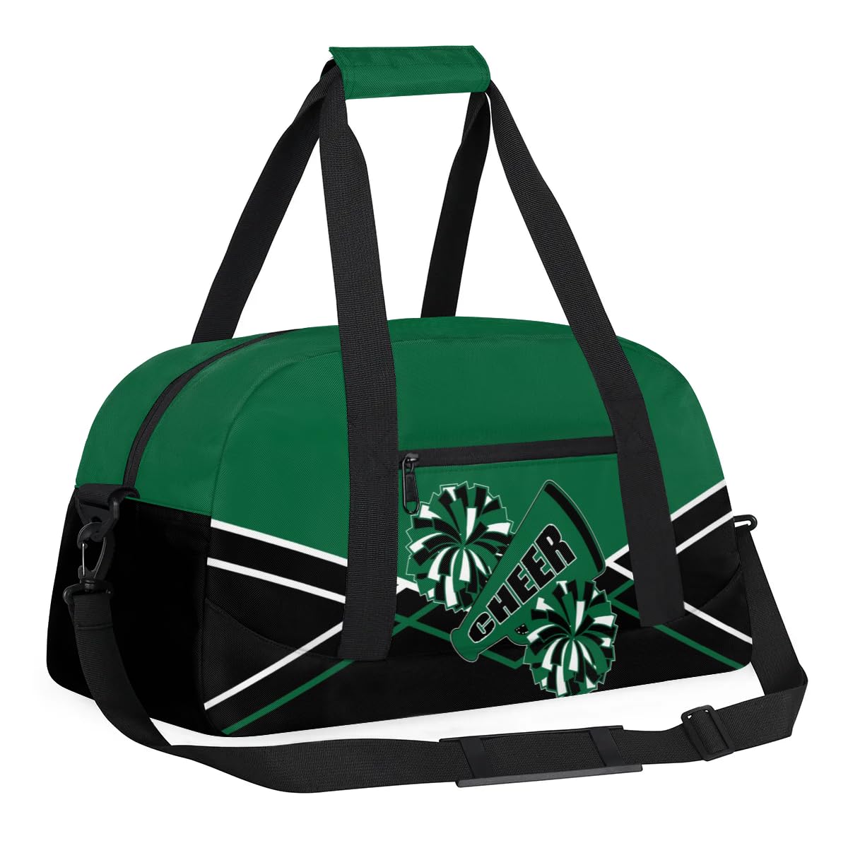 Kid Cheer Duffel Bag Weekender Overnight Bag Travel Collapsible Sports Gym Bags for Girls Boys Gymnastics Sleepover Waterproof Carry-on Bags