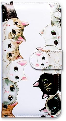 Miniatura 7 de Bcov Funda para Galaxy S10 Plus, color blanco y negro, con diseño de gatos lindos, con ranura para tarjetas, soporte para Samsung Galaxy S10 PlusS10+